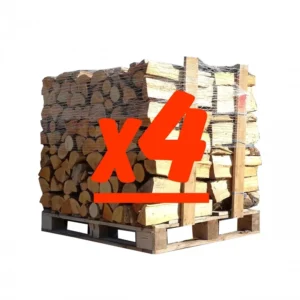 Ceppi da 50 cm: 4 bancali – 2 bancali di rovere + 2 bancali di pioppo/olmo