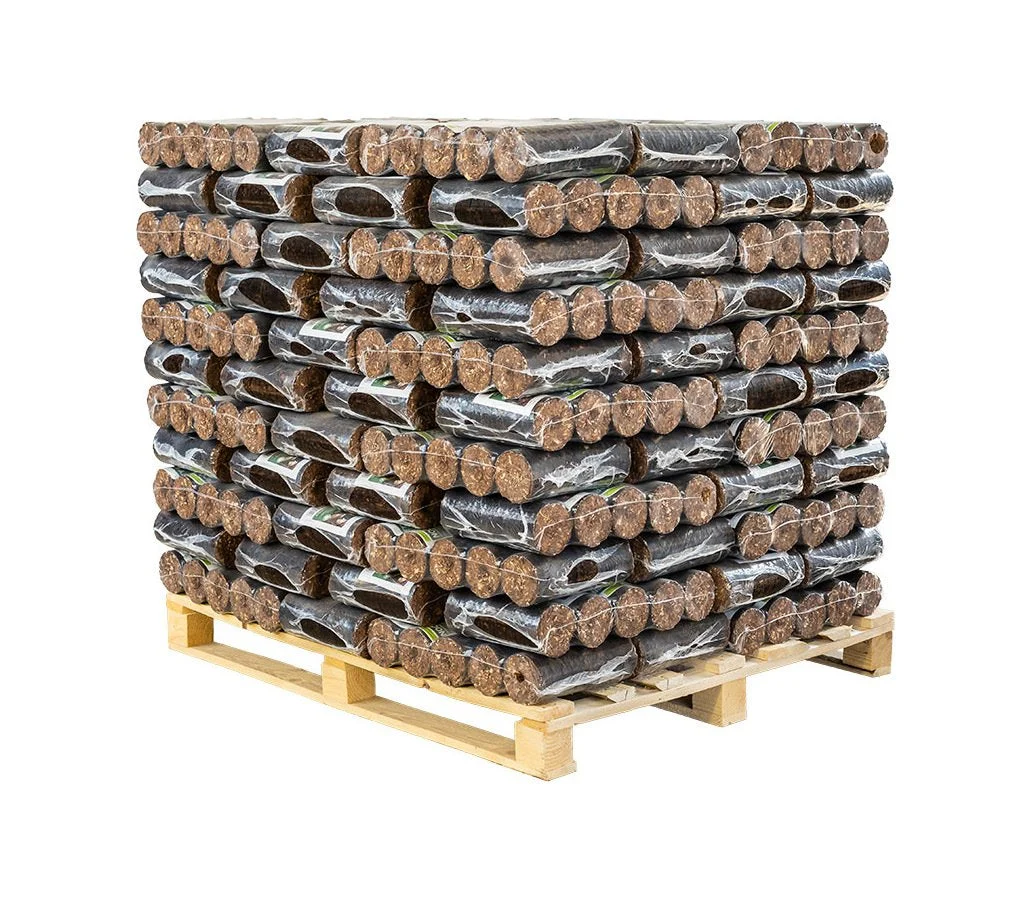 Bricchetti di legno Comfort Mix PEFC 960 kg potere calorifico 4,9 kWh 80 cartoni