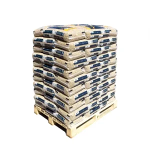 MERCER Pellet di legno ENplus A1 6 mm – 66 sacchi da 15 kg, 990 kg per bancale