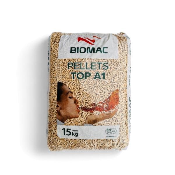 BIOMAC Pellet di legno TOP A1 – Pellet Premium di alta qualità per un riscaldamento efficiente - immagine 2